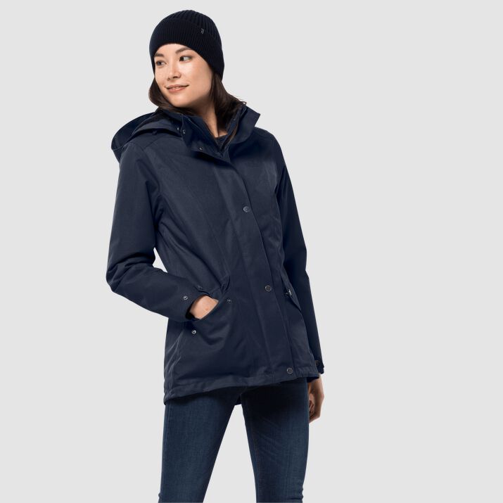 Chamarra Invierno Jack Wolfskin Park Avenue Mujer Azul Marino Mexico-3128659